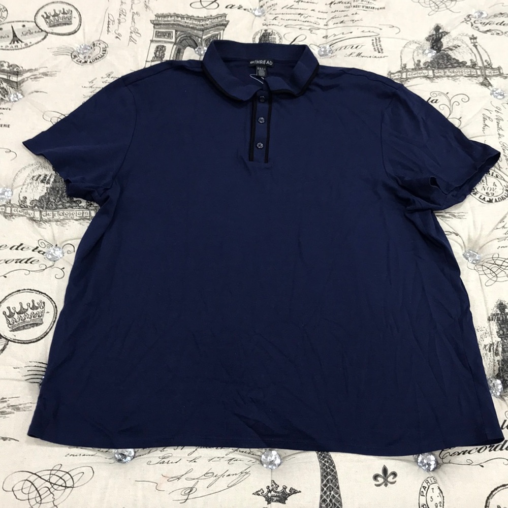En Thread Colourblocked Polo Shirt